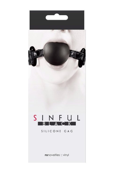 SINFUL SOFT SILICONE GAG BLACK SINFUL SOFT SILICONE GAG BLACK