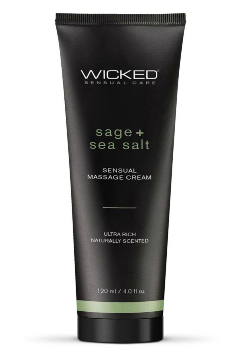 WICKED SENSUAL MASSAGE CREAM 120ML SAGE AND SEASAL SCENTED WICKED SENSUAL MASSAGE CREAM 120ML SAGE AND SEASAL SCENTED