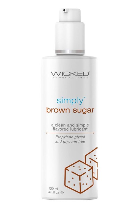 WICKED SIMPLY LUBRICANT BROWN SUGAR 120ML WICKED SIMPLY LUBRICANT BROWN SUGAR 120ML