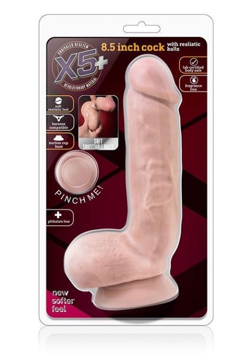 X5 PLUS 8.5INCH COCK WITH BALLS X5 PLUS 8.5INCH COCK WITH BALLS
