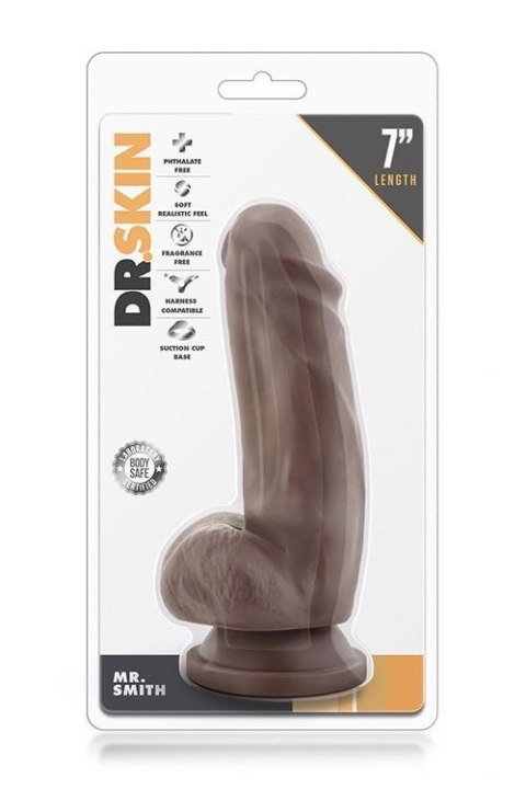 DR. SKIN MR. SMITH 7INCH DILDO CHOCOLATE DR. SKIN MR. SMITH 7INCH DILDO CHOCOLATE