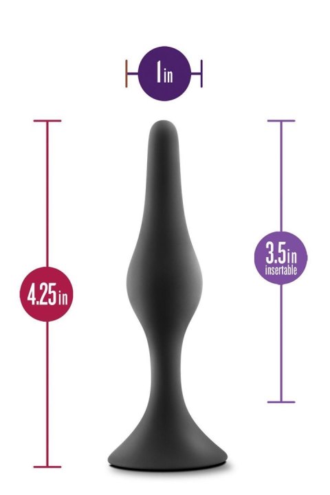 ANAL ADVENTURES PLATINUM SILICONE BEGINNER PLUG MEDIUM BLACK ANAL ADVENTURES PLATINUM SILICONE BEGINNER PLUG MEDIUM BLACK