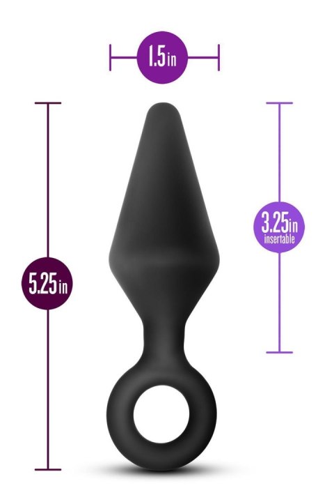 ANAL ADVENTURES PLATINUM SILICONE LOOP PLUG LARGE BLACK ANAL ADVENTURES PLATINUM SILICONE LOOP PLUG LARGE BLACK