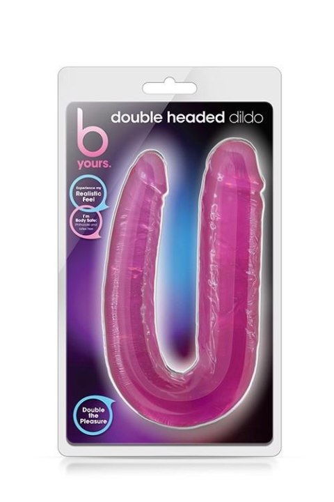 B YOURS DOUBLE HEADED DILDO PINK B YOURS DOUBLE HEADED DILDO PINK