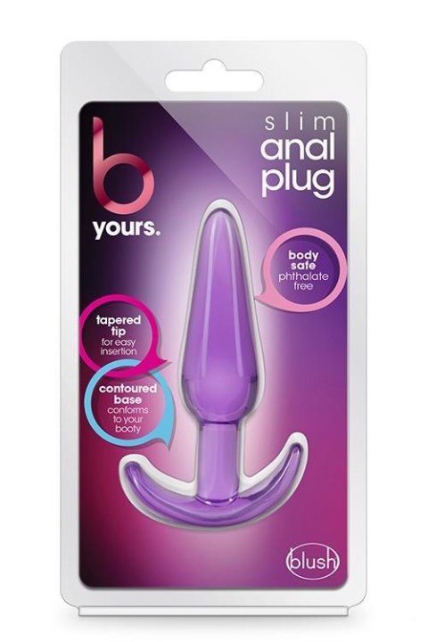 B YOURS SLIM ANAL PLUG PURPLE B YOURS SLIM ANAL PLUG PURPLE