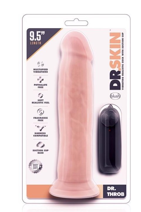 DR. SKIN DR. THROB 9.5INCH VIBR. COCK DR. SKIN DR. THROB 9.5INCH VIBR. COCK