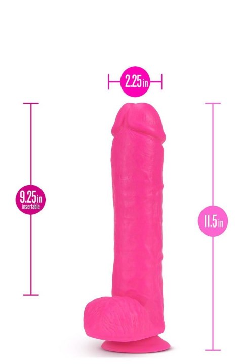 NEO 11 INCH DUAL DENSITY DILDO NEON PINK NEO 11 INCH DUAL DENSITY DILDO NEON PINK