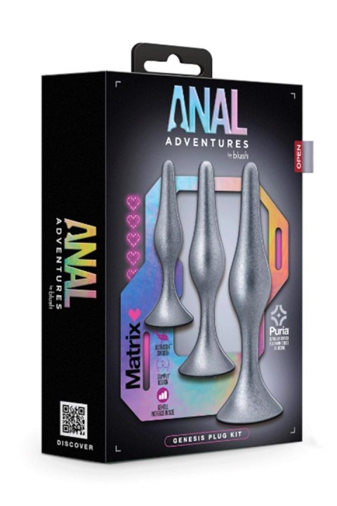 ANAL ADVENTURES MATRIX GENESIS PLUG KIT STELLAR SILVER ANAL ADVENTURES MATRIX GENESIS PLUG KIT STELLAR SILVER