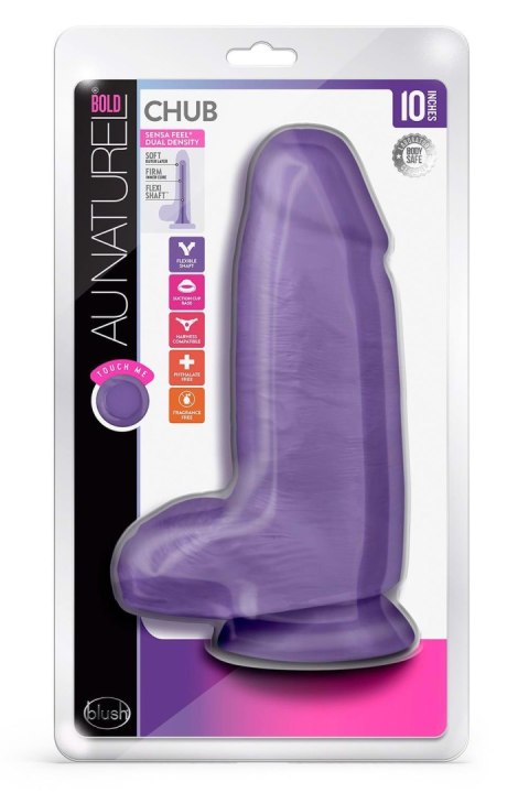 AU NATUREL BOLD CHUB 10" DILDO PURPLE AU NATUREL BOLD CHUB 10" DILDO PURPLE