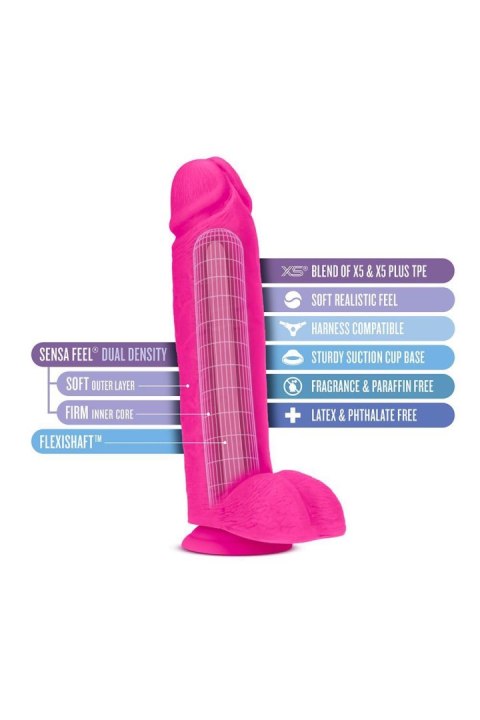 AU NATUREL BOLD HUGE 10" DILDO PINK