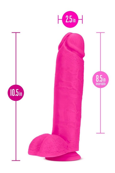 AU NATUREL BOLD HUGE 10" DILDO PINK