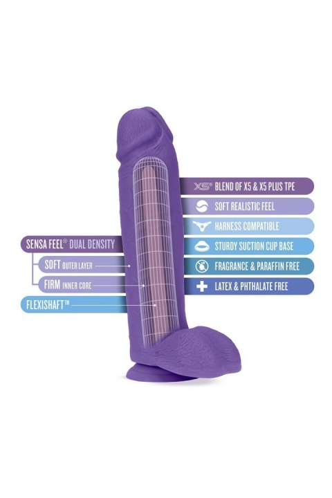 AU NATUREL BOLD HUGE 10" DILDO PURPLE AU NATUREL BOLD HUGE 10" DILDO PURPLE
