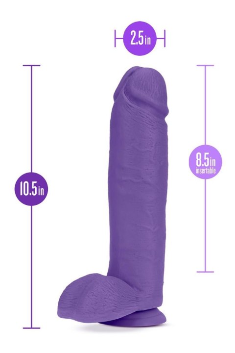 AU NATUREL BOLD HUGE 10" DILDO PURPLE AU NATUREL BOLD HUGE 10" DILDO PURPLE