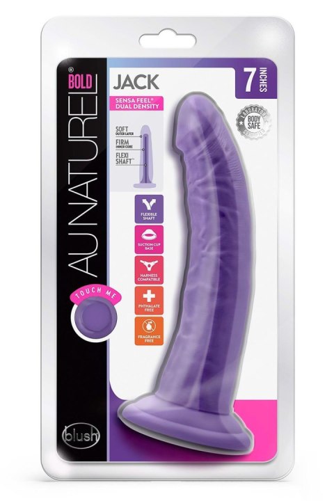 AU NATUREL BOLD JACK 7" DILDO PURPLE AU NATUREL BOLD JACK 7" DILDO PURPLE