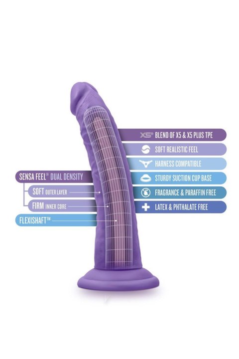 AU NATUREL BOLD JACK 7" DILDO PURPLE AU NATUREL BOLD JACK 7" DILDO PURPLE