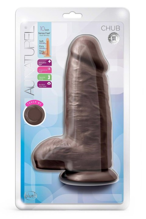 AU NATUREL CHUB 10" DILDO CHOCOLATE AU NATUREL CHUB 10" DILDO CHOCOLATE