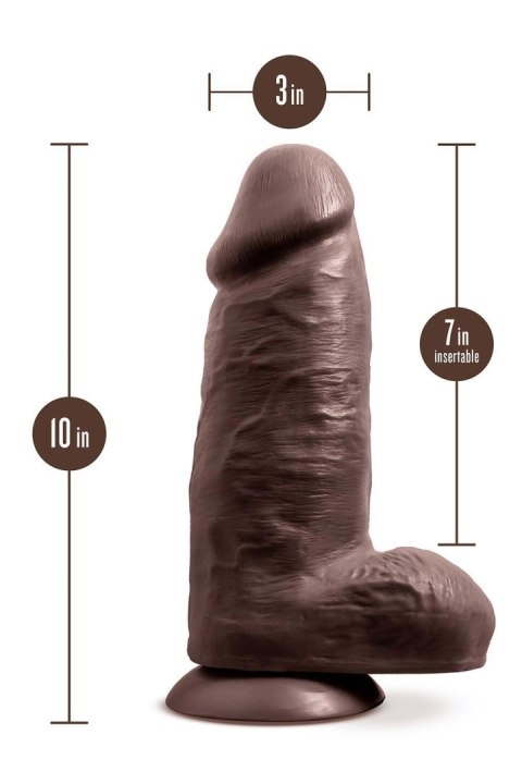 AU NATUREL CHUB 10" DILDO CHOCOLATE AU NATUREL CHUB 10" DILDO CHOCOLATE