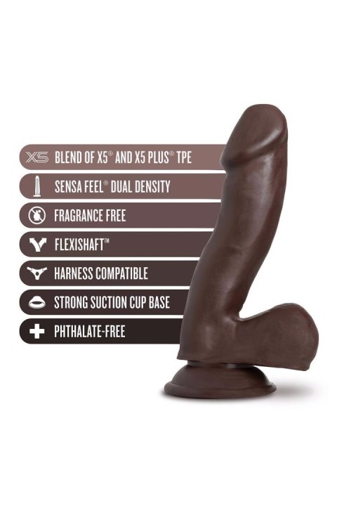 AU NATUREL TROY 6" DILDO CHOCOLATE AU NATUREL TROY 6" DILDO CHOCOLATE