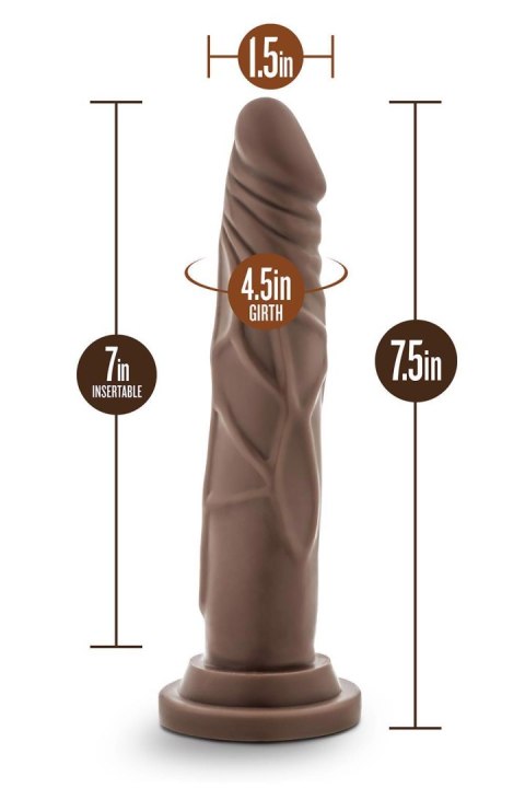 DR. SKIN SILICONE DR. CARTER 7 INCH DONG WITH SUCTION CUP CHOCOLATE DR. SKIN SILICONE DR. CARTER 7 INCH DONG WITH SUCTION CUP CHOCOLATE