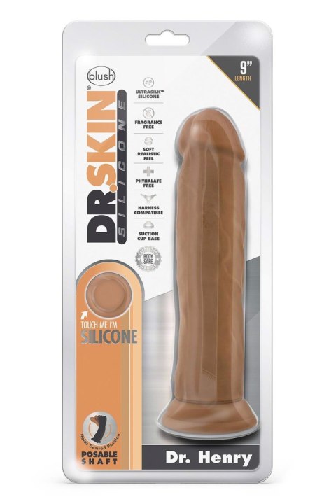 DR. SKIN SILICONE DR. HENRY 9 INCH DILDO WITH SUCTION CUP MOCHA DR. SKIN SILICONE DR. HENRY 9 INCH DILDO WITH SUCTION CUP MOCHA
