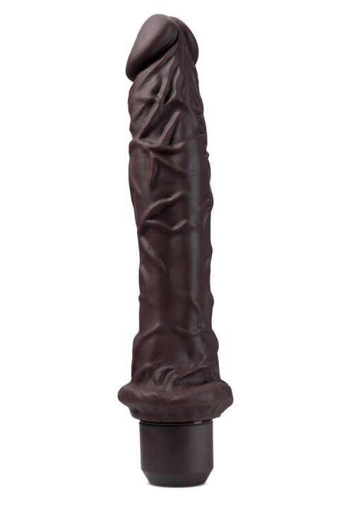 DR. SKIN SILICONE DR. RICHARD 9 INCH VIBRATING DILDO BROWN