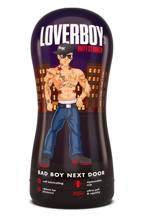 LOVERBOY BAD BOY NEXT DOOR SELF LUBRICATING STROKER BEIGE LOVERBOY BAD BOY NEXT DOOR SELF LUBRICATING STROKER BEIGE