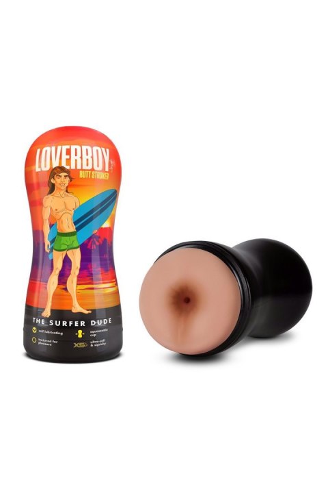 LOVERBOY THE SURFER DUDE SELF LUBRICATING STROKER BEIGE LOVERBOY THE SURFER DUDE SELF LUBRICATING STROKER BEIGE