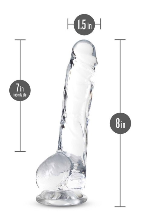 NATURALLY YOURS 8" CRYSTALLINE DILDO DIAMOND NATURALLY YOURS 8" CRYSTALLINE DILDO DIAMOND
