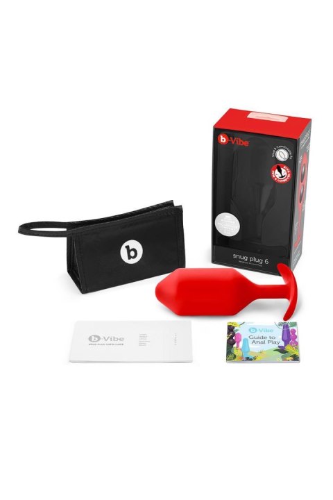B-VIBE SNUG PLUG 6 RED B-VIBE SNUG PLUG 6 RED