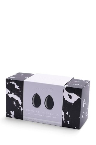 LE WAND CRYSTAL YONI EGGS BLACK OBSIDIAN