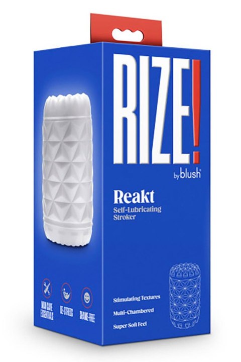 RIZE REAKT SELF-LUBRICATING STROKER WHITE RIZE REAKT SELF-LUBRICATING STROKER WHITE