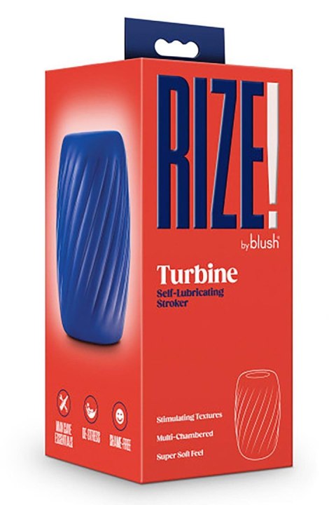 RIZE TURBINE SELF-LUBRICATING STROKER BLUE RIZE TURBINE SELF-LUBRICATING STROKER BLUE