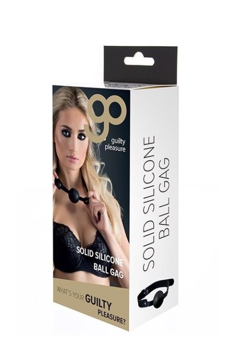 GP SOLID SILICONE BALL GAG BLACK GP SOLID SILICONE BALL GAG BLACK
