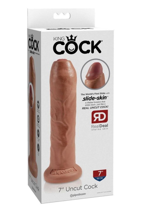 KING COCK 7 INCH UNCUT TAN KING COCK 7 INCH UNCUT TAN