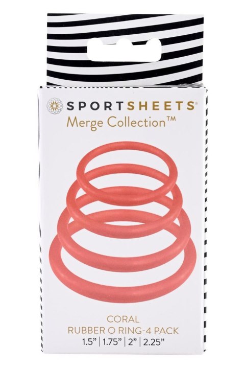SPORTSHEETS CORAL O RING 4 PACK SPORTSHEETS CORAL O RING 4 PACK