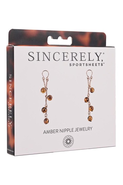 SPORTSHEETS AMBER NIPPLE JEWELRY SPORTSHEETS AMBER NIPPLE JEWELRY