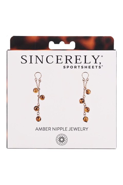 SPORTSHEETS AMBER NIPPLE JEWELRY SPORTSHEETS AMBER NIPPLE JEWELRY