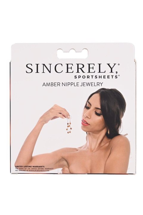 SPORTSHEETS AMBER NIPPLE JEWELRY SPORTSHEETS AMBER NIPPLE JEWELRY