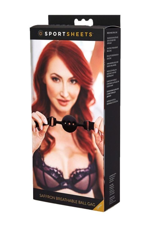 SPORTSHEETS SAFFRON BREATHABLE BALL GAG SPORTSHEETS SAFFRON BREATHABLE BALL GAG