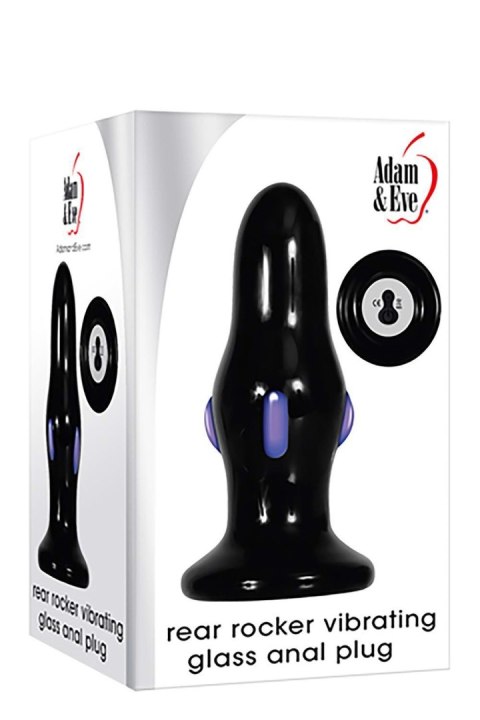 A&E REAR ROCKER VIBRATING GLASS ANAL PLUG A&E REAR ROCKER VIBRATING GLASS ANAL PLUG