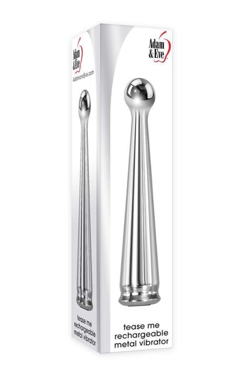 A&E TEASE ME RECHARGEABLE METAL VIBRATOR A&E TEASE ME RECHARGEABLE METAL VIBRATOR