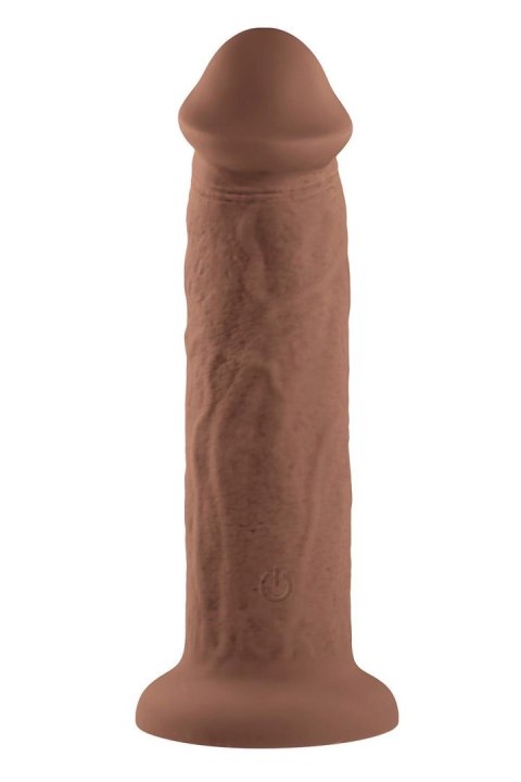EVOLVED 7INCH GIRTHY VIBRATING DONG, DARK FLESH EVOLVED 7INCH GIRTHY VIBRATING DONG, DARK FLESH