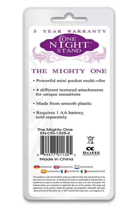 EVOLVED THE MIGHTY ONE ONE NIGHT STAND EVOLVED THE MIGHTY ONE ONE NIGHT STAND