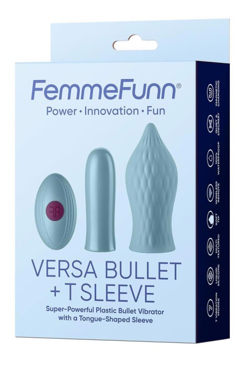 FEMMEFUNN VERSA BULLET WITH T SLEEVE LIGHT BLUE FEMMEFUNN VERSA BULLET WITH T SLEEVE LIGHT BLUE