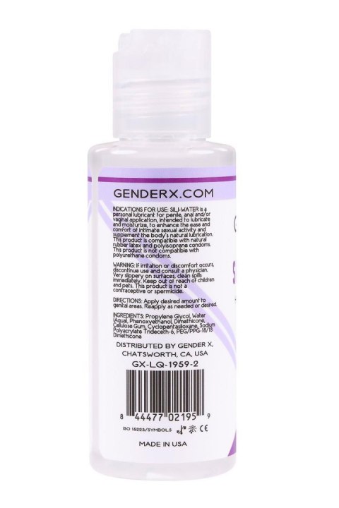 GENDER X SILI-WATER, 60ML GENDER X SILI-WATER, 60ML