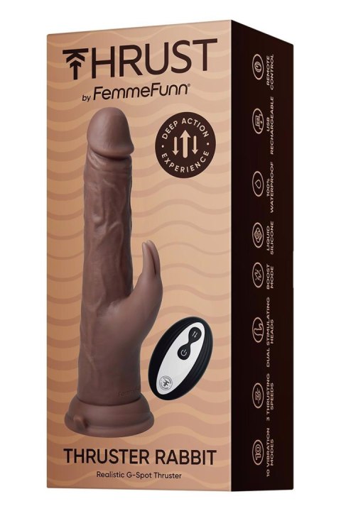 FEMMEFUNN THRUSTER RABBIT BROWN FEMMEFUNN THRUSTER RABBIT BROWN