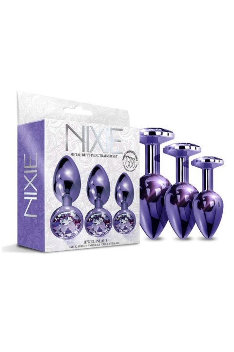 NIXIE METAL BUTT PLUGÂ TRAINERÂ SET, PURPLE METALLIC NIXIE METAL BUTT PLUGÂ TRAINERÂ SET, PURPLE METALLIC