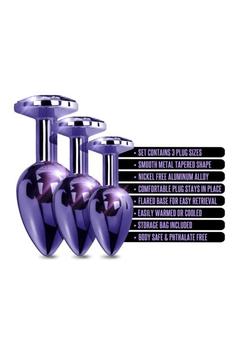 NIXIE METAL BUTT PLUGÂ TRAINERÂ SET, PURPLE METALLIC NIXIE METAL BUTT PLUGÂ TRAINERÂ SET, PURPLE METALLIC