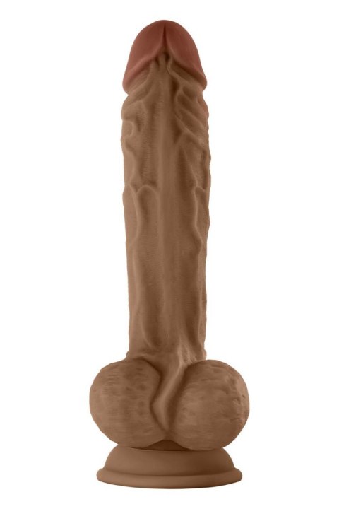 SHAFT MODEL A 10.5 INCH LIQUID SILICONE DONG WITH BALLS OAK SHAFT MODEL A 10.5 INCH LIQUID SILICONE DONG WITH BALLS OAK