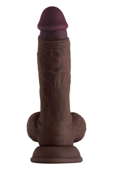 SHAFT MODEL A 8.5 INCH LIQUIDE SILICONE DONG WITH BALLS MAHOGANY SHAFT MODEL A 8.5 INCH LIQUIDE SILICONE DONG WITH BALLS MAHOGANY